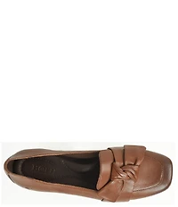 Born Carrine Bow Detail Leather Slip On Loafers