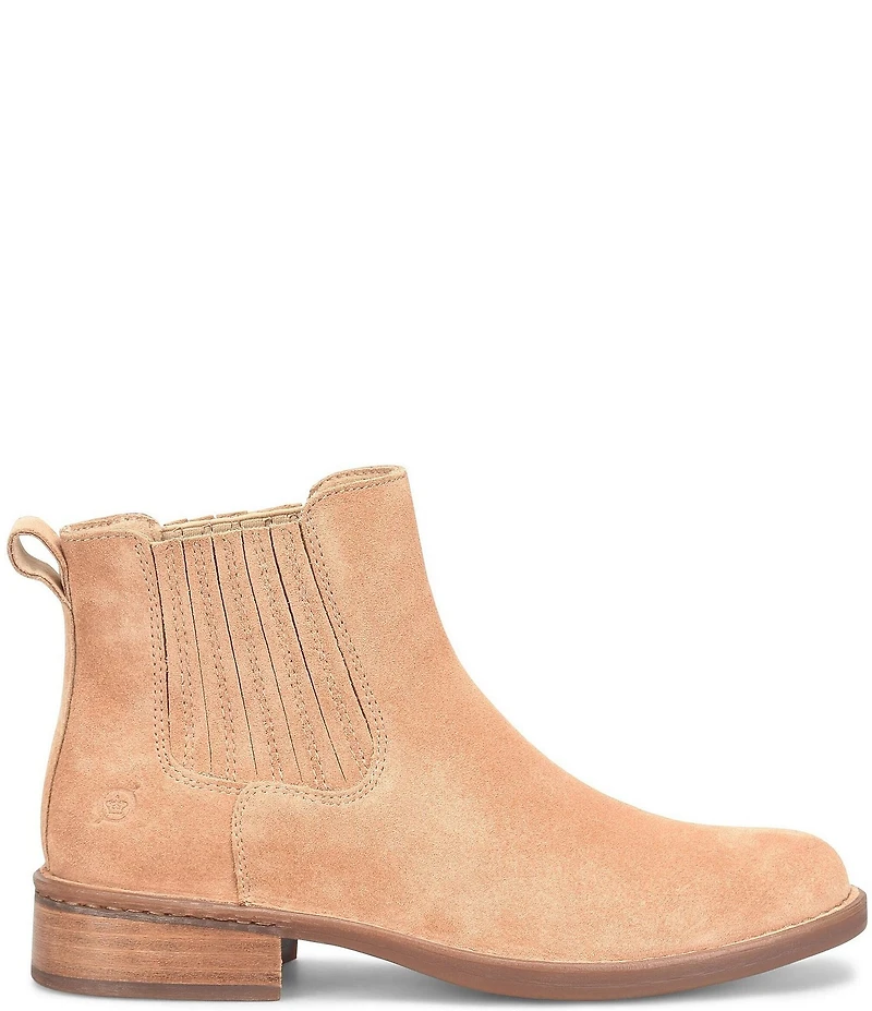 Born Cici Suede Chelsea Ankle Booties