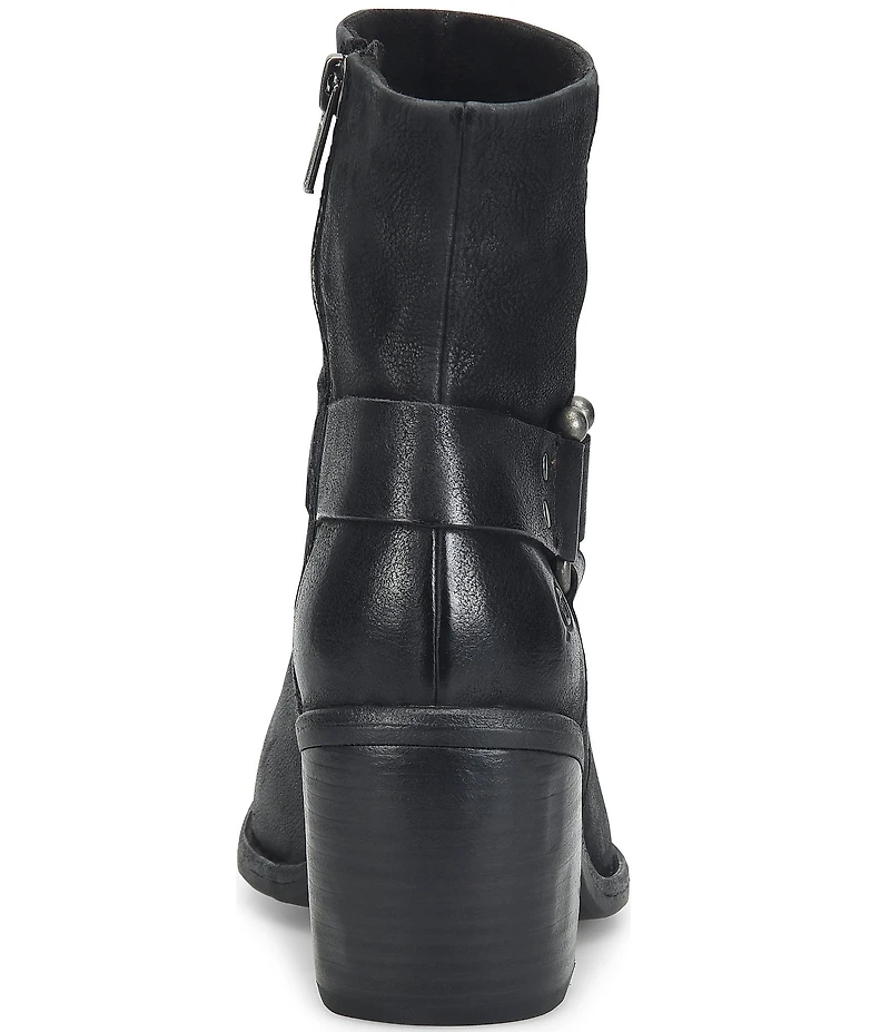 Born Dakota Leather Harness Hardware Booties