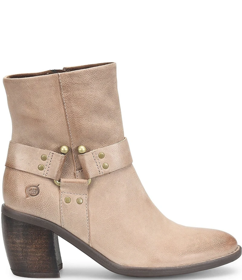 Born Dakota Leather Harness Hardware Booties
