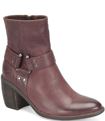 Born Dakota Leather Harness Hardware Booties