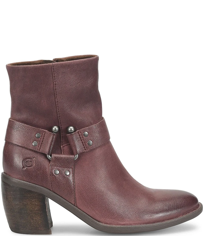 Born Dakota Leather Harness Hardware Booties