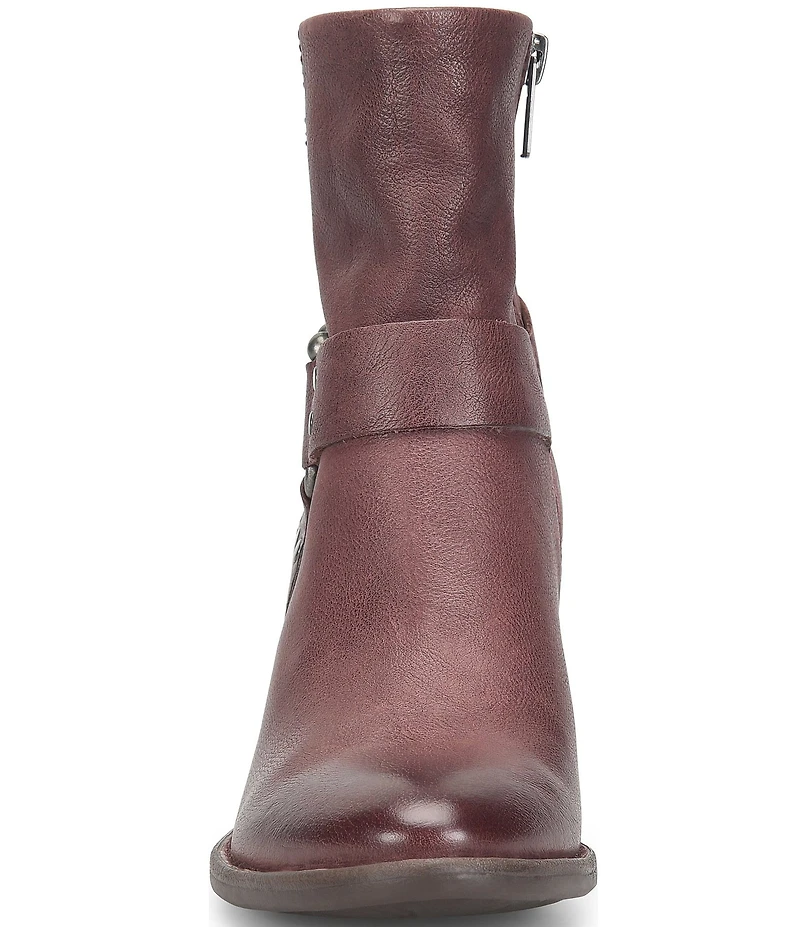 Born Dakota Leather Harness Hardware Booties