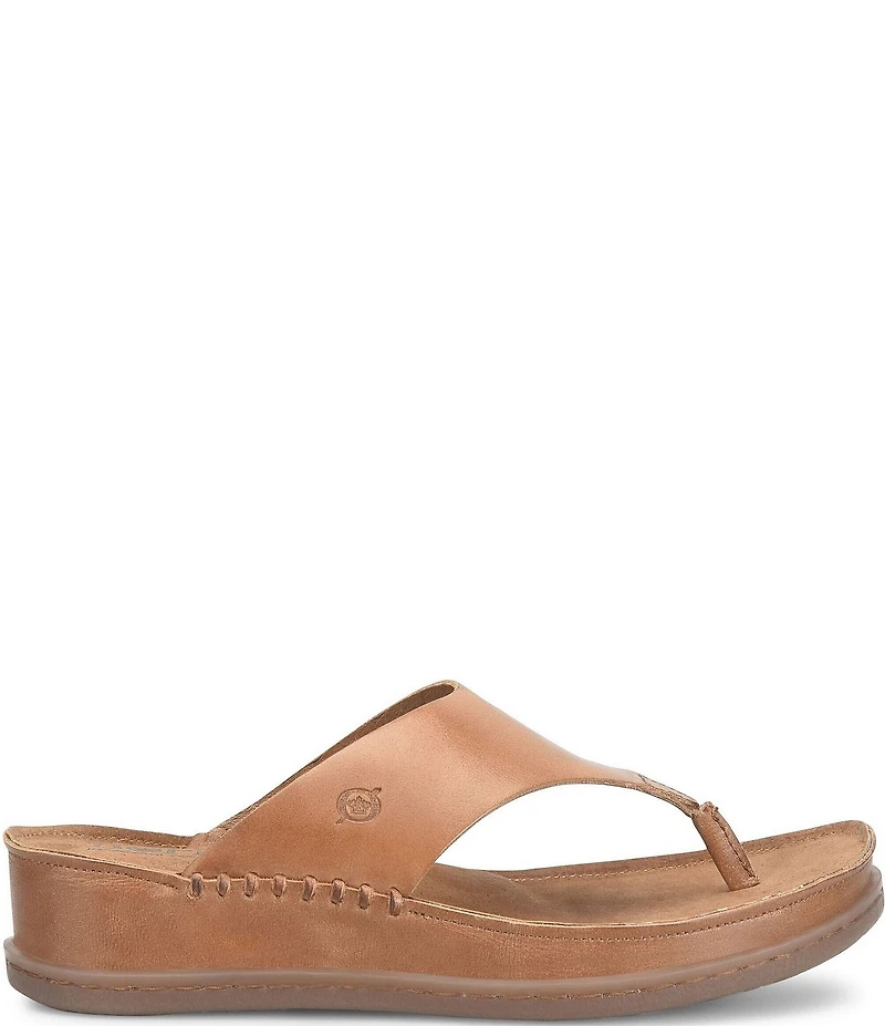 Born Edie Leather Thong Sandals