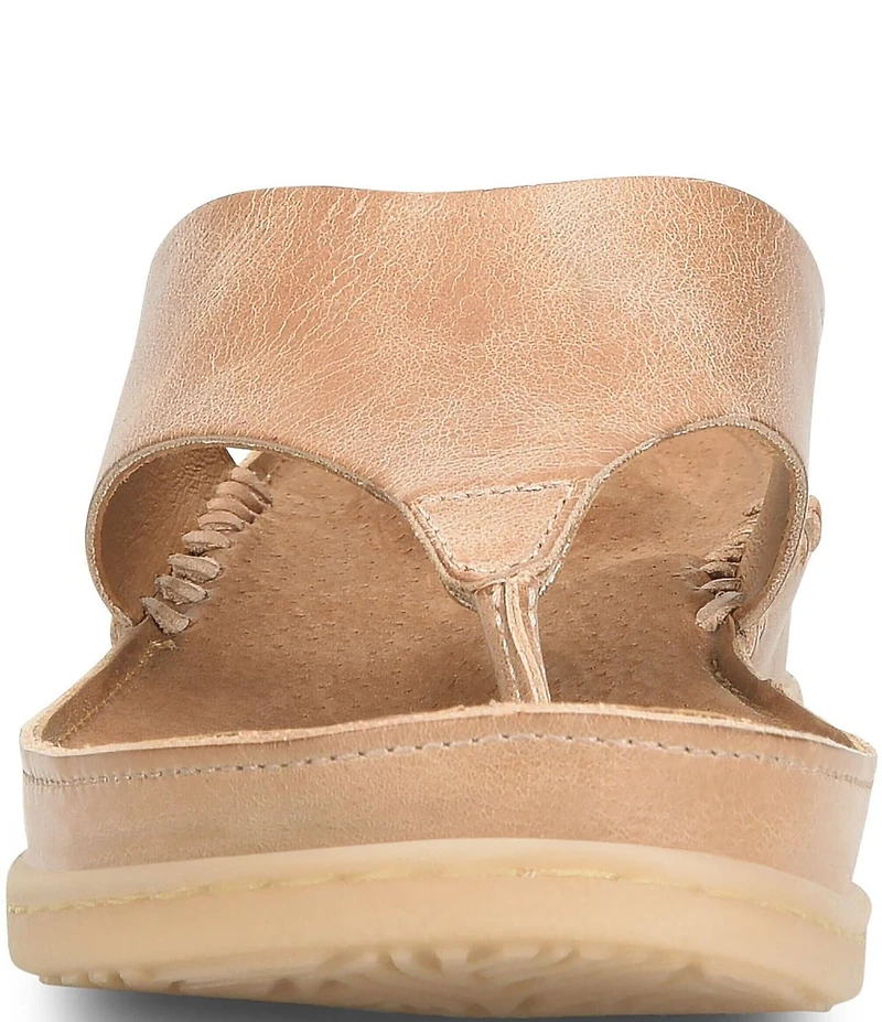 Born Edie Leather Thong Sandals