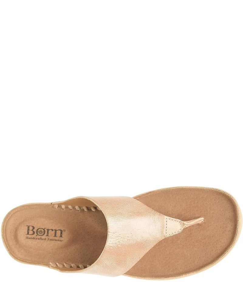 Born Edie Leather Thong Sandals