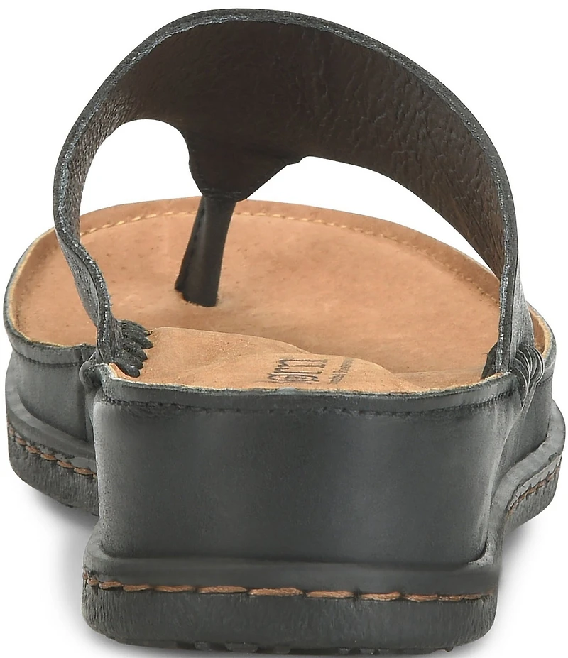 Born Edie Leather Thong Sandals