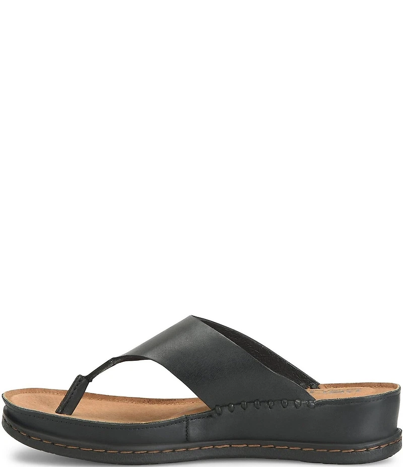 Born Edie Leather Thong Sandals
