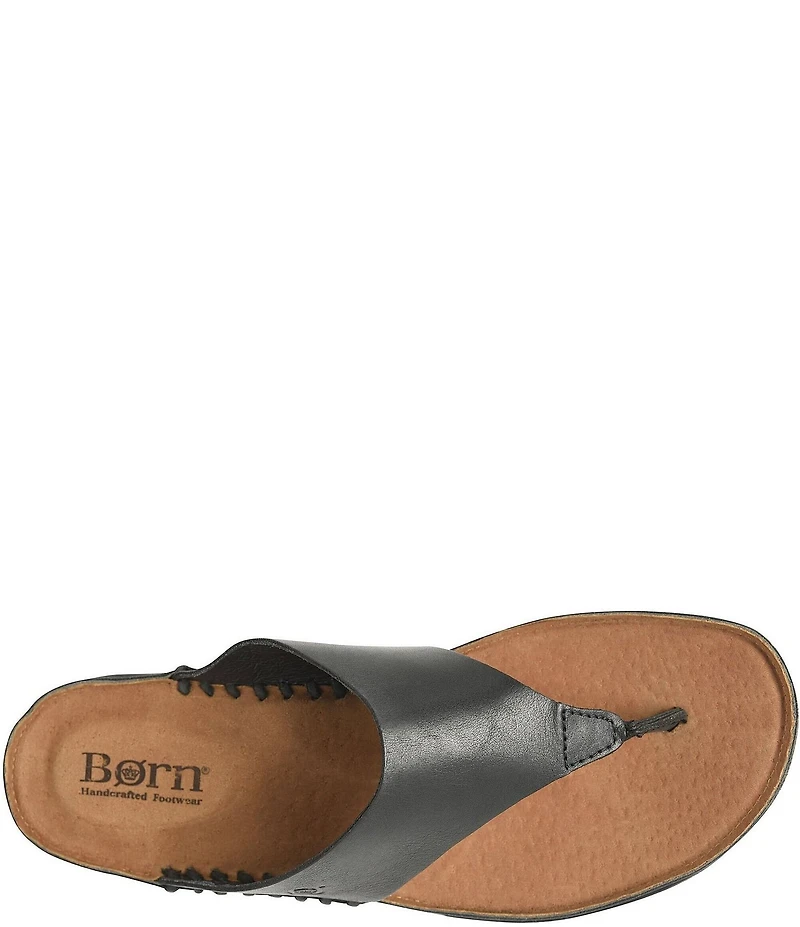 Born Edie Leather Thong Sandals