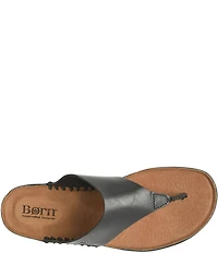Born Edie Leather Thong Sandals