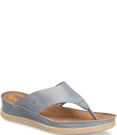 Born Edie Leather Thong Sandals