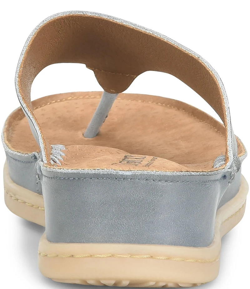 Born Edie Leather Thong Sandals
