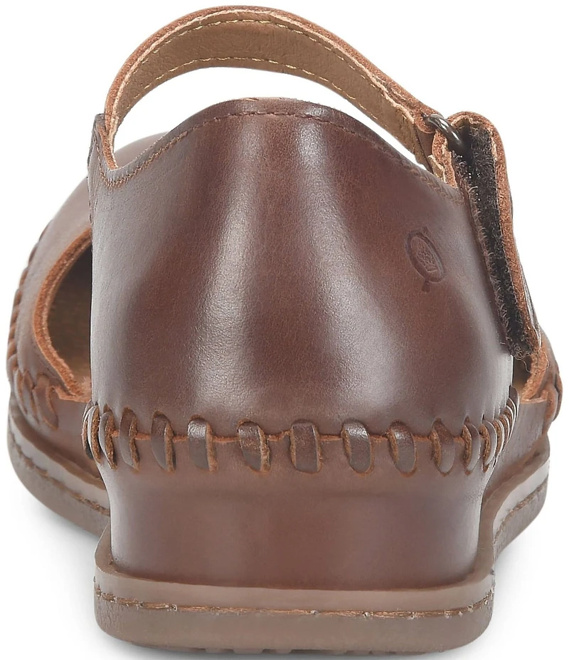Born Ela Leather Ankle Strap Mary Jane Clogs