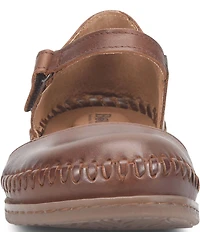 Born Ela Leather Ankle Strap Mary Jane Clogs