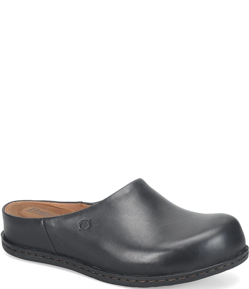 Born Elliot Leather Slip On Clogs