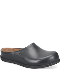 Born Elliot Leather Slip On Clogs