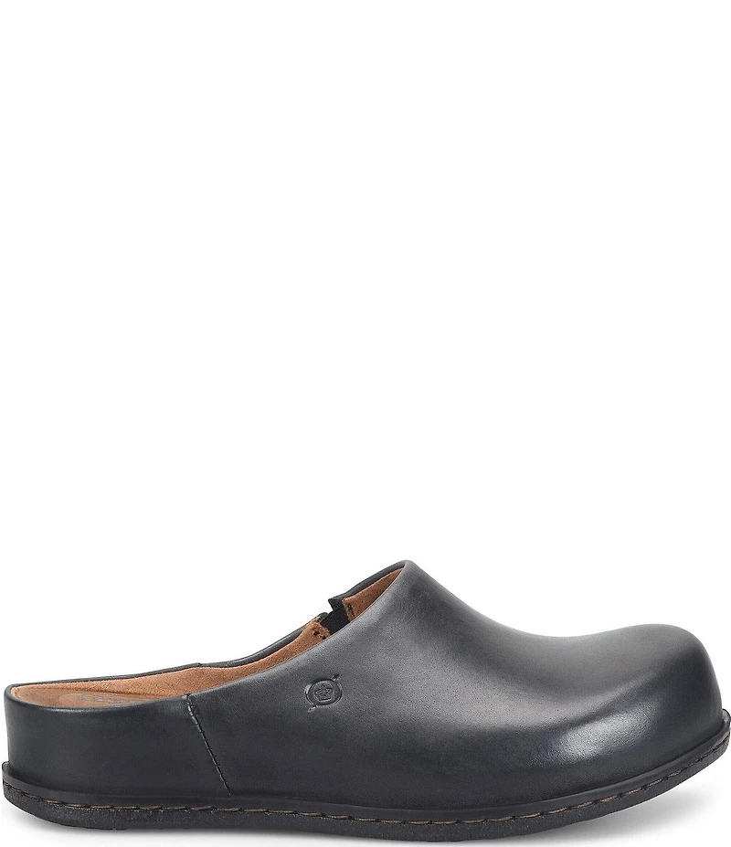 Born Elliot Leather Slip On Clogs