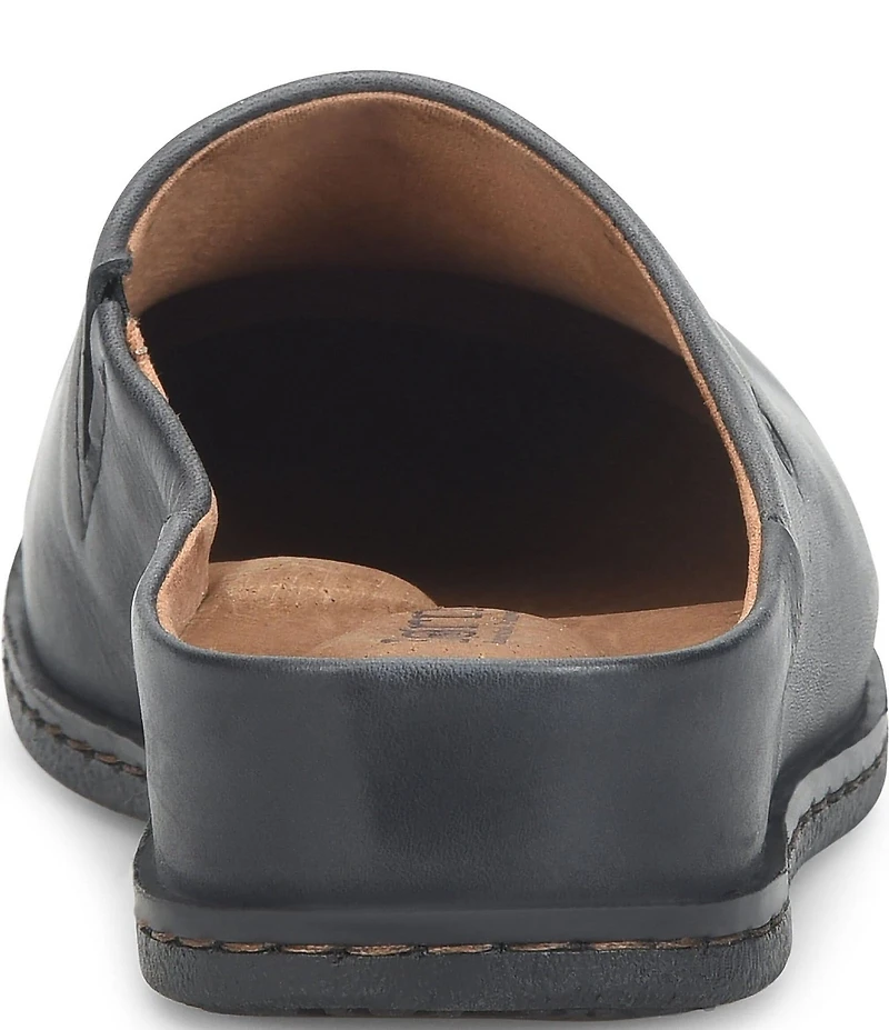 Born Elliot Leather Slip On Clogs
