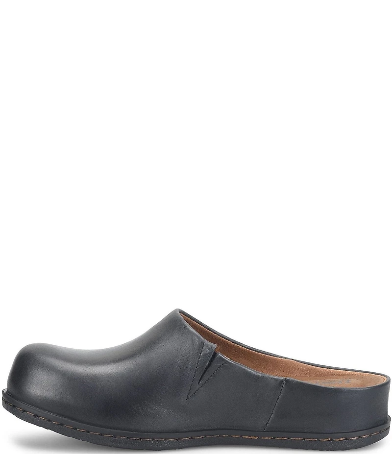 Born Elliot Leather Slip On Clogs