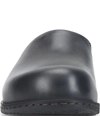 Born Elliot Leather Slip On Clogs