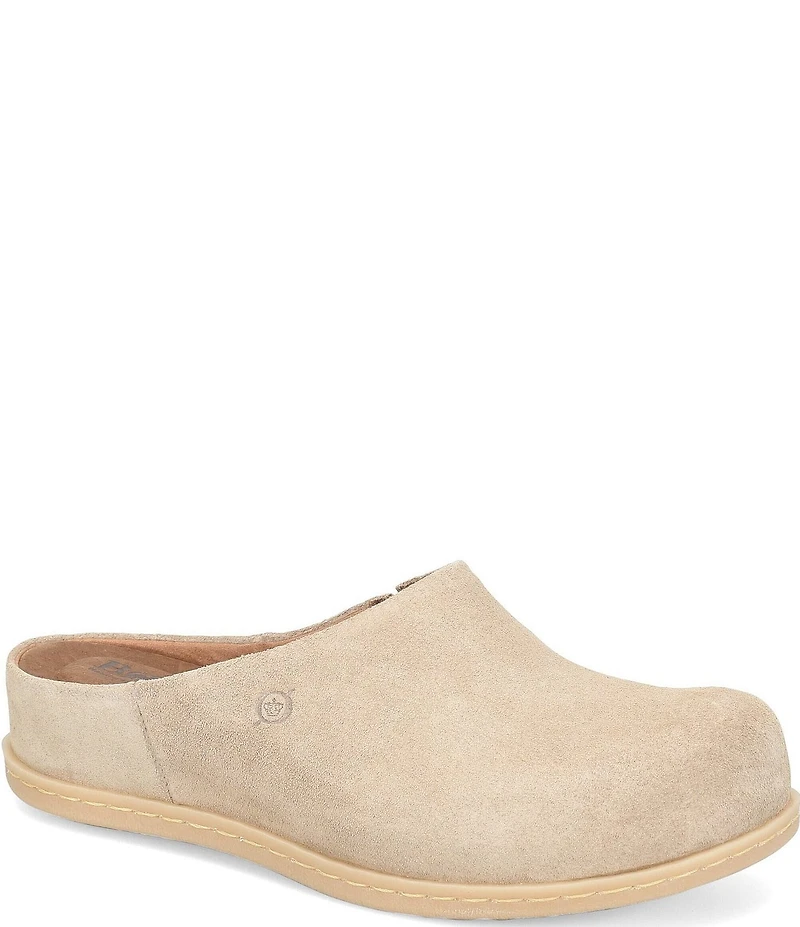 Born Elliot Suede Slip On Clogs