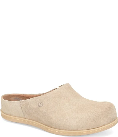 Born Elliot Suede Slip On Clogs