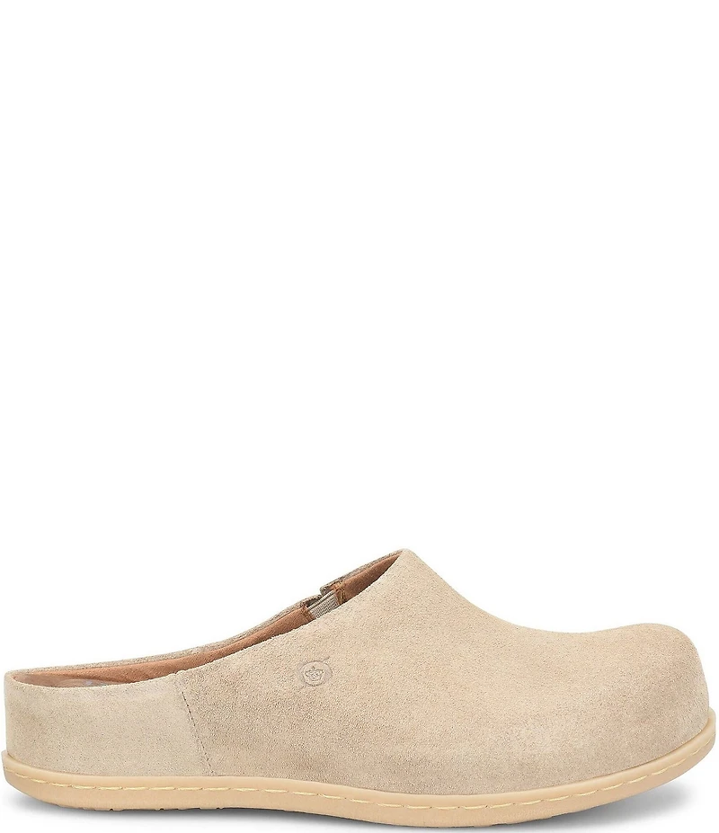 Born Elliot Suede Slip On Clogs