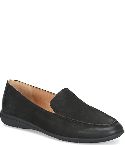 Born Fawn Burnished Nubuck Leather Loafers