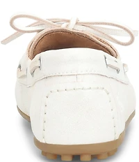 Born Faye Leather Deck Shoe Bow Detail Driving Mocs
