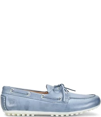 Born Faye Leather Deck Shoe Bow Detail Driving Mocs