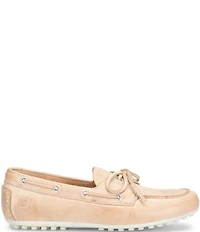 Born Faye Leather Deck Shoe Bow Detail Driving Mocs