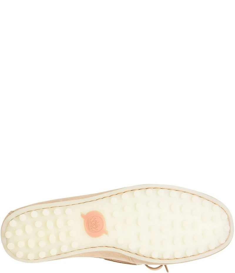 Born Faye Leather Deck Shoe Bow Detail Driving Mocs