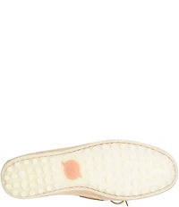 Born Faye Leather Deck Shoe Bow Detail Driving Mocs