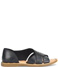 Born Ithica Leather Slip On Sandals