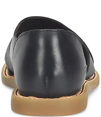 Born Ithica Leather Slip On Sandals