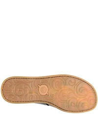 Born Ithica Leather Slip On Sandals