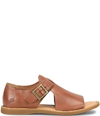 Born Ivey Leather Open Toe Flats