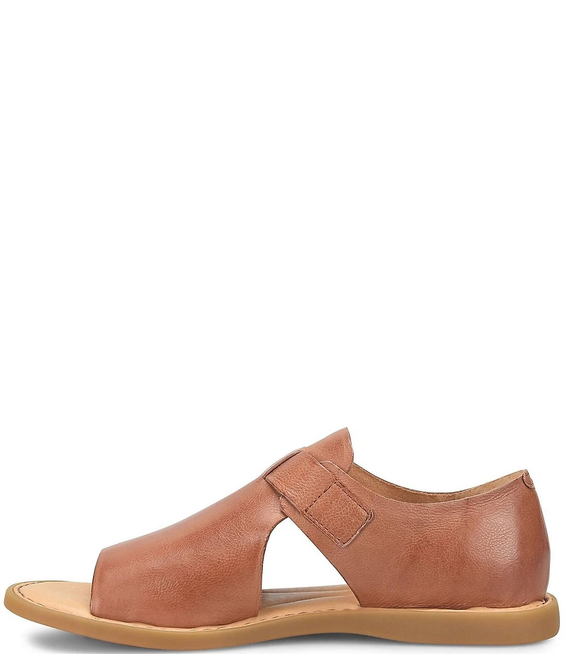 Born Ivey Leather Open Toe Flats