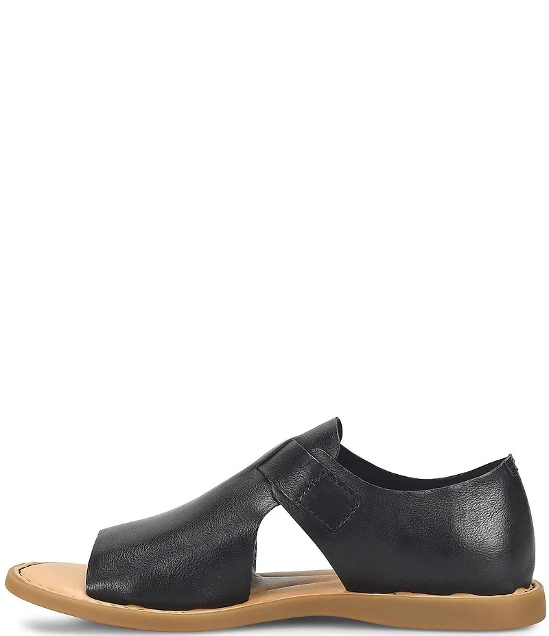 Born Ivey Leather Open Toe Flats