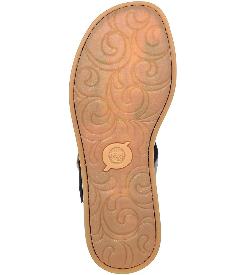 Born Ivey Leather Open Toe Flats