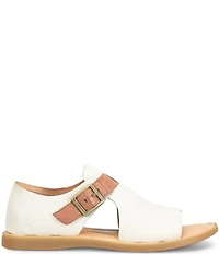 Born Ivey Leather Open Toe Flats