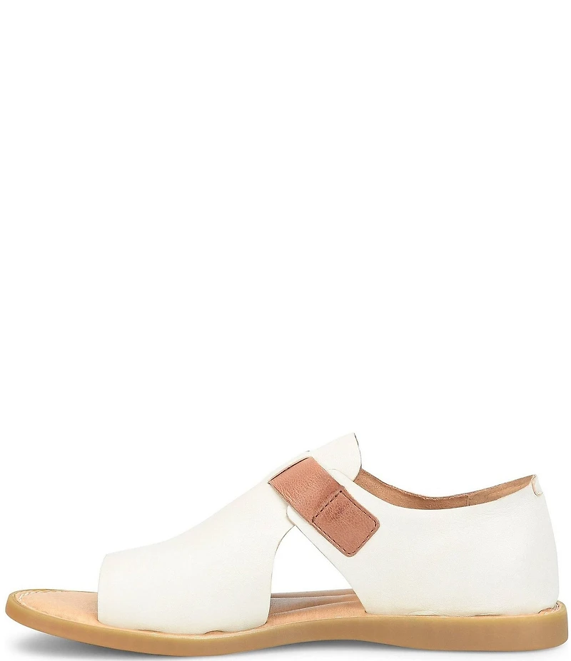 Born Ivey Leather Open Toe Flats