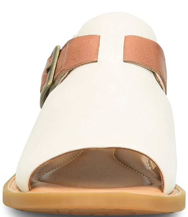 Born Ivey Leather Open Toe Flats