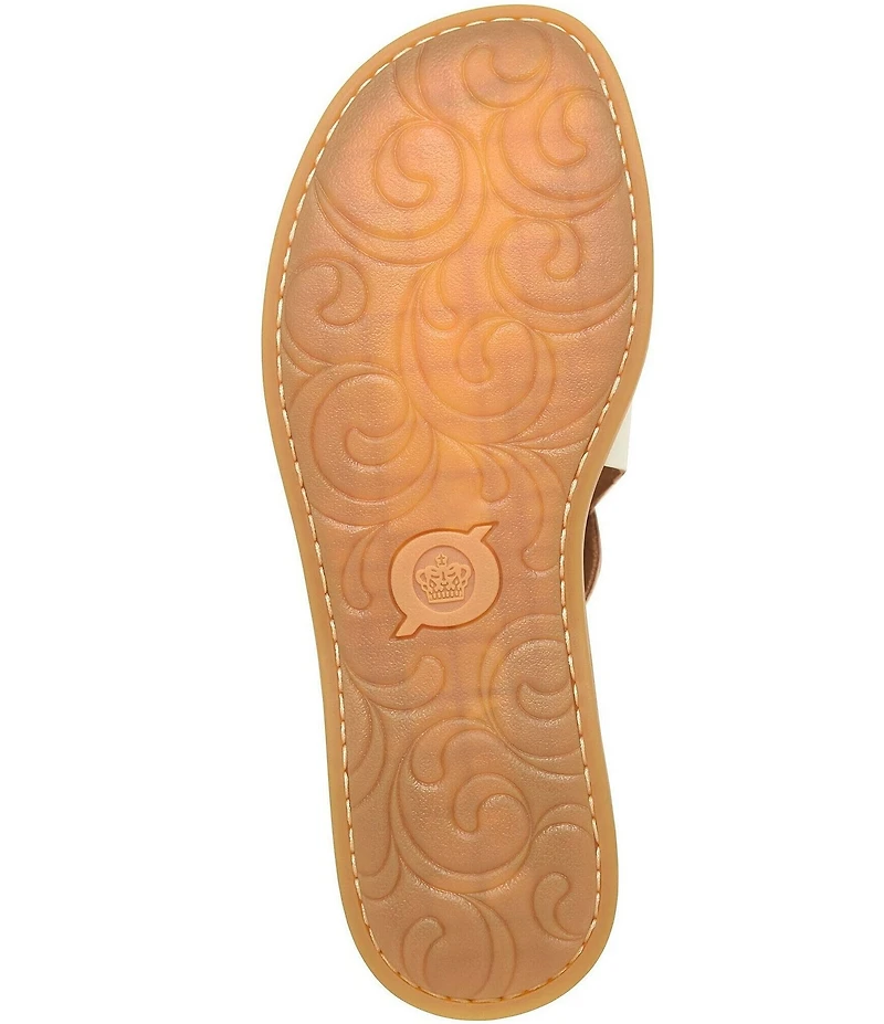 Born Ivey Leather Open Toe Flats