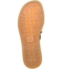Born Ivey Leather Open Toe Flats