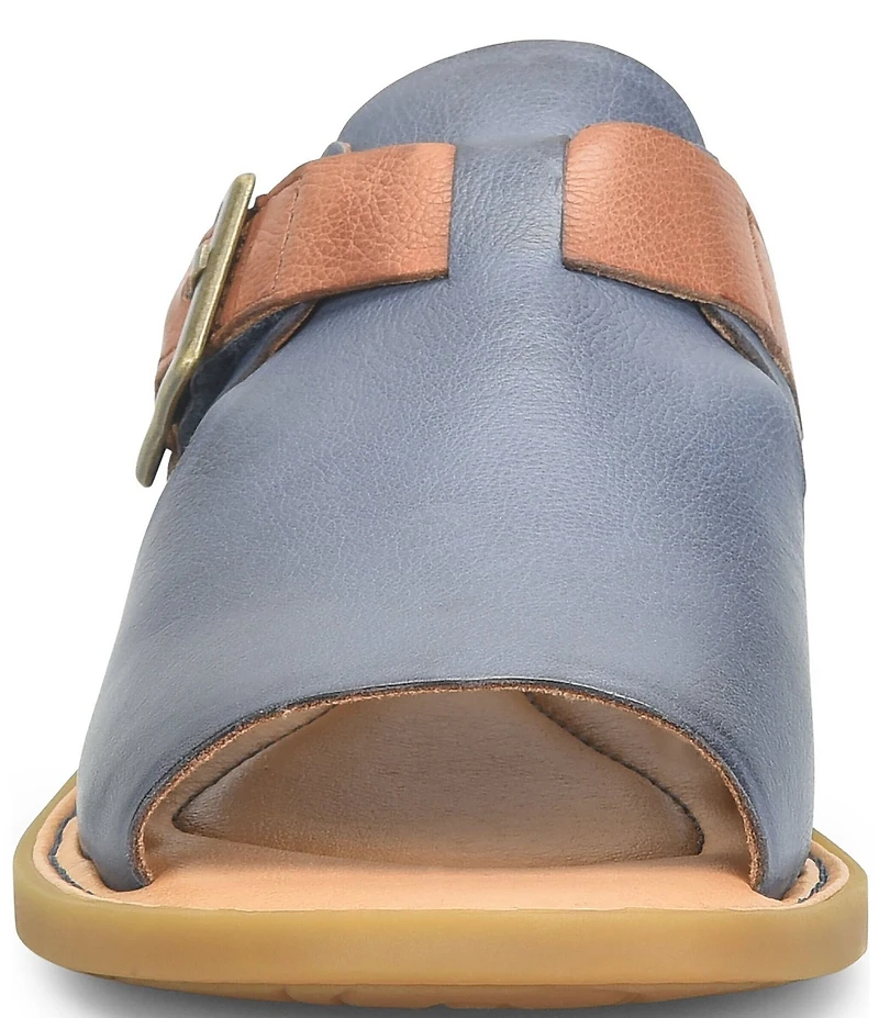 Born Ivey Leather Open Toe Flats