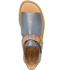 Born Ivey Leather Open Toe Flats