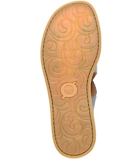 Born Ivey Leather Open Toe Flats