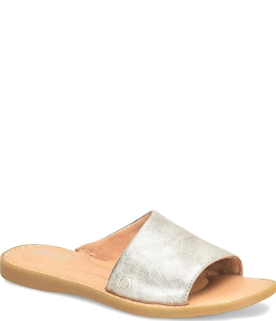 Born Izabel Leather Slide Sandals