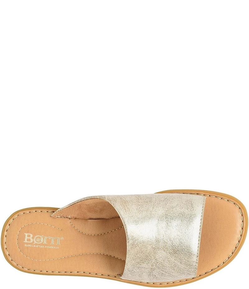 Born Izabel Leather Slide Sandals